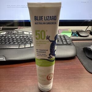NEW Blue Lizard Kids Mineral Based Sunscreen Lotion SPF 50+ 5oz Water Resistant